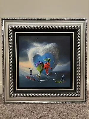 Michael Godard SNOW DANCE Giclee Hand Embellished Signed On Canvas LE Skiing • $994