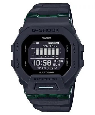 Casio G-Shock G-SQUAD Bluetooth® Black Resin Band Watch GBD200UU-1D • $144.50