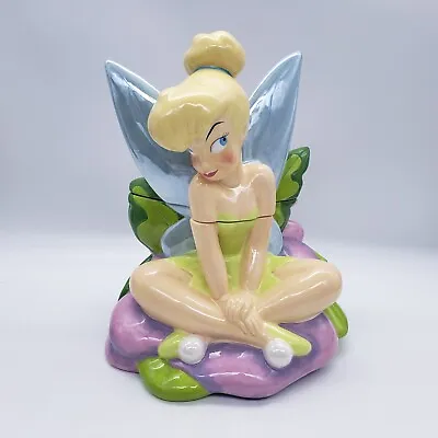 Disney Auctions Peter Pan 13  Tinkerbell Sitting Cookie Jar Limited Ed 350 • $799.99