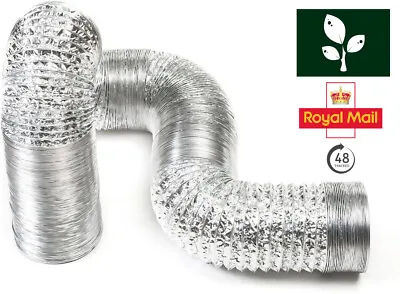 Aluminium Foil Ducting 5M Meters Hydroponics Ventilation Extraction Duct • £10.95