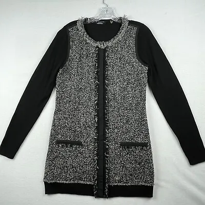 Elie Tahari For Nordstrom Mini Sweater Dress Womens Small Black 100% Merino Wool • $29.69