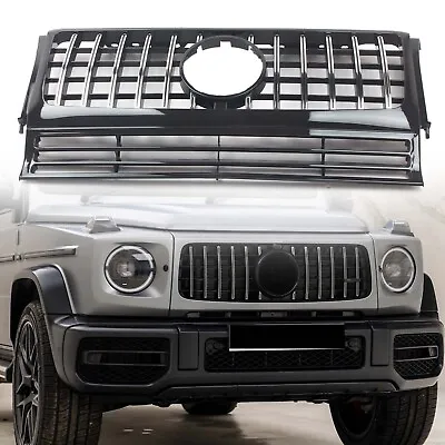 GT Front Grille For Mercedes Benz W463 G-CLASS 1990-2018 Chrome Black • $168.85