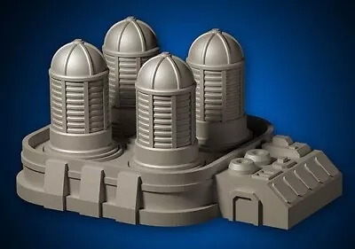 Roleplay 6mm 1/300 Scenery Alpha City Wargame - Alpha Power Station • £12