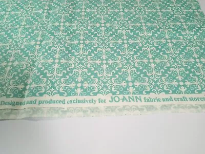 Fabric Jo-Ann Blue Medallions On White Background 1/2 Yard X 44  100% Cotton • $3.19