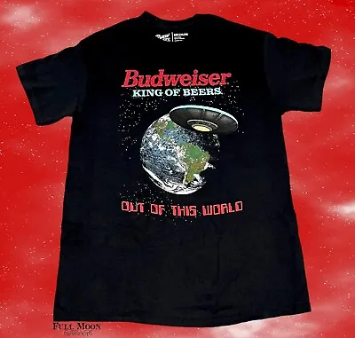New Budweiser Beer Bud Out Of This World Classic Men's Vintage T-Shirt • $21.95