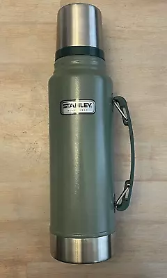 Classic Legendary Stanley Bottle 1.1 Qt. Army Green Retro Vacuum Thermos • $28