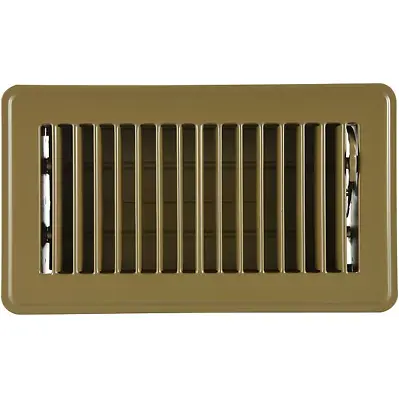 FLOOR REGISTER Vent Duct Cover Steel Metal Grille Air Duct AC Brown • $16.17