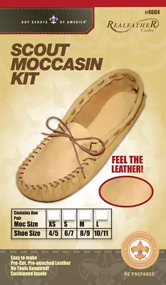 Realeather Crafts Leather Kit 8/9-Size Scout Moccasin • $34.86