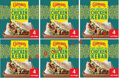 6x Colman's Chicken Kebab Dry Packet Mix 30g  • £9.99