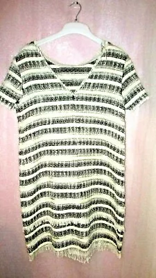 ZARA TAPESTRY DRESS HOLE UNDERARM Defect UK SMALL Craft Material? • £8.99