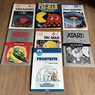 Galaxian Ms PAC-Man Space Invaders Raiders - Atari 2600 - Manual Only Bundle • £24.99