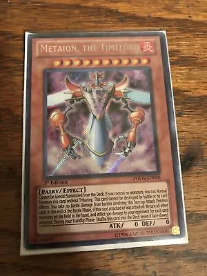 Yu-gi-oh Metaion The Timelord 1st Ed Secret Rare Nm Phsw-en098 • $11.99