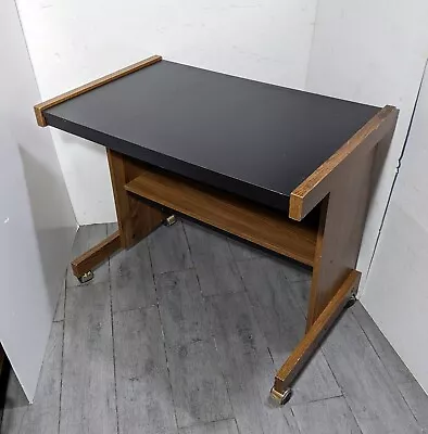 Vintage Rolling Computer Office Desk Table Cart - Industrial Mid Century Modern • $180