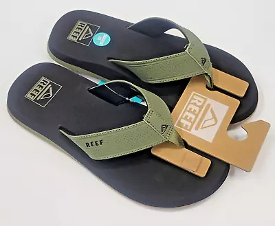 Reef Mens Layback Black Olive 14 • $32