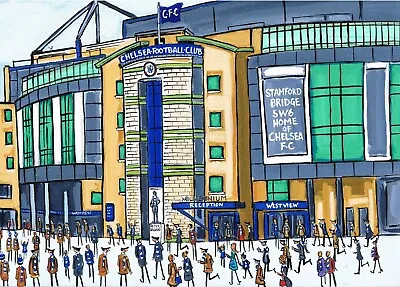 £10 • Buy A4 Print Chelsea Football Club. Going To The Match 