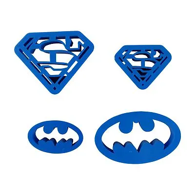 £3.45 • Buy Set Of 4 Superhero Cookie Cutters - Justice League Batman Superman Cartoon