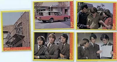 THE MONKEES - 1967 Raybert. #21 26 29 36 41B (5 Card Lot) • $9.50