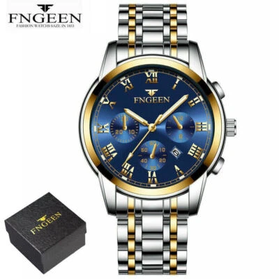 $19.90 • Buy Quartz Luxury Watches Date Men's Steel Stainless Wrist Business Watch Waterproof