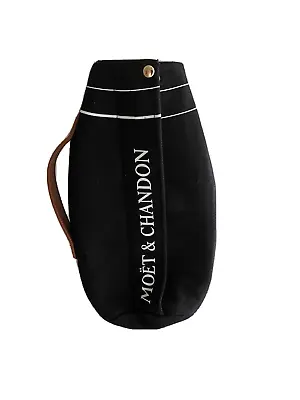 New Rare Moet & Chandon Black Bottle Ice Jacket With Faux Leather Handle • $13.99