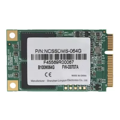 MSATA 64GB SSD SSD HDD For Computer 3x5cm Internal Hard Drive • £16.88