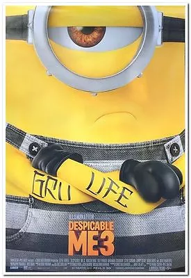 DESPICABLE ME 3 -2017- Original 27x40 Final MOVIE POSTER- STEVE CARELL - Credits • $19.99