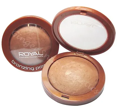 £3.79 • Buy Royal BAKED BRONZER Bronzing Compact Pressed Powder Sunkissed Bronze Look NEW