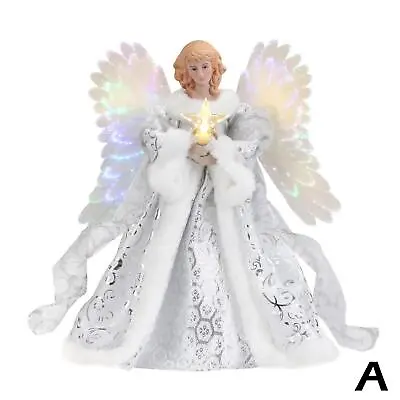 Christmas Angel Fairy Tree Topper Festive Xmas Tree Top Ornament Decoration Gift • £4.79