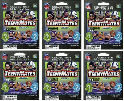 Teenymates Nfl Series 4 Football Mini Figures Lot Of 6 Blind Bags New Ty2915 • $79.99