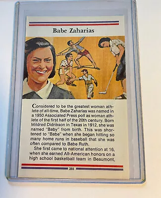 Two Babe Zaharias Cards Olympics Postcard • $7.95