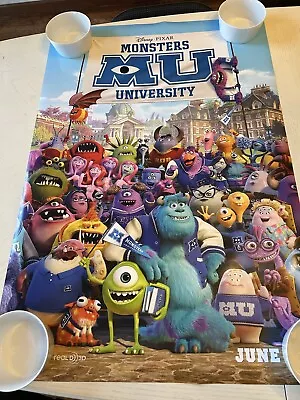 Monsters University 27x40 Original Theater Double Sided Movie Poster • $19