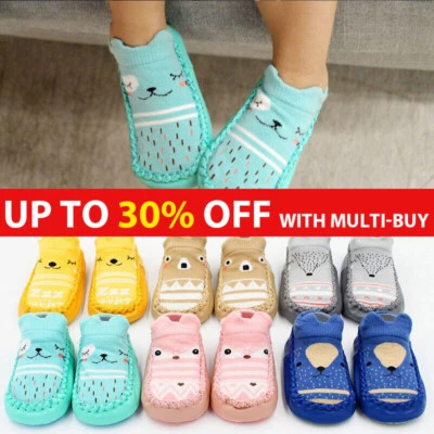 £3.99 • Buy Newborn Baby Girl Boy Toddler Anti-Slip Socks Shoes Floor Slippers Sock Shoes UK
