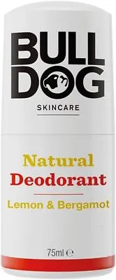 Bulldog Skincare Lemon And Bergamot Roll On Natural Deodorant 75 Ml • £4.48