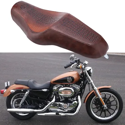 Two Up Driver Passenger Seat Brown For Harley Sportster 883 1200 XL1200X XL1200V • $99.28