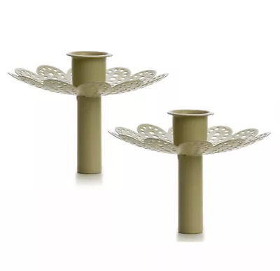 Candle Holder Candle Stand For Bottles Set Of 2 Taupe • £15.55