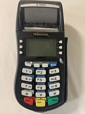 Equinox T4220 Credit Card Machine(010332-359R ZYP) No Cord Replacement Unit • $18