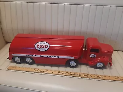 1954 MINNITOY - Imperial ESSO Tanker Truck Toy Pressed Steel - Restored • $937.81