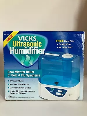 Vicks Ultrasonic Cool Mist Humidifier Med/Lg Room Up To 20Hrs Of Relief V5100 • $19.99