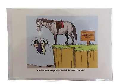 Birthday Cartoon Funny Greetings Card For Horse Lovers A6 • £1.75