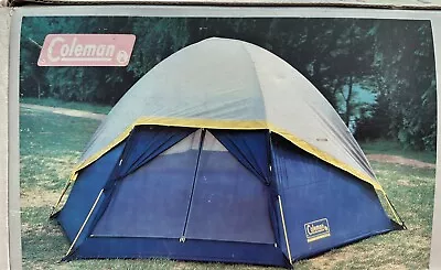 Coleman Sundome III Tent 3/4 Person Dome Tent Navy Blue 10x8’6” NOS UNUSED • $40