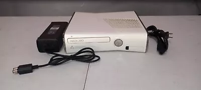 Microsoft Xbox 360 S Slim Console Model 1439 Rare White Console ONLY For Parts • $41.97