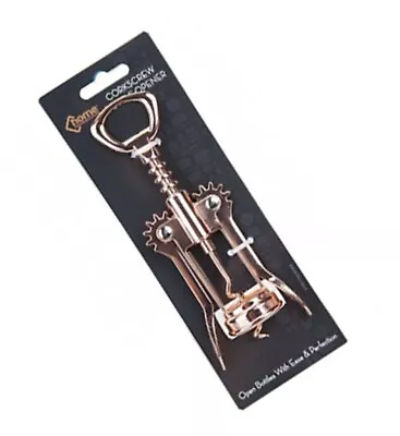 £7.72 • Buy Rose Gold Corkscrew & Bottle Opener With Levers Multi-Functional Kitchen Tool