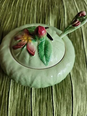 Carlton Ware Apple Blossom Preserve Pot & Spoonboxed • $47.98