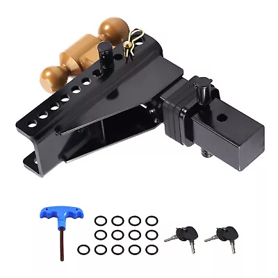 Automotive Trailer Hitch Solid Ball Mount Fits 2.5 Inch Receiver 8  Drop/Rise • $122.50