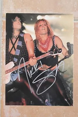 Nikki Sixx Signed Motley Crue 8x10 Magazine Photo Autographed The Dirt Tour • $45.66