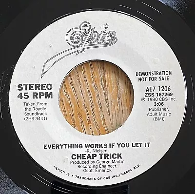 Cheap Trick: Everything Works If You Let/same 1980 45rpm MINT PROMO Epic AE71206 • $8