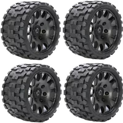 Powerhobby Scorpion Belted Tires / Wheels W 17mm Hex (4) Race FOR Traxxas T-Maxx • $119.95