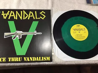 The Vandals Peace Thru Vandalism Black And Green Blob • $29.08