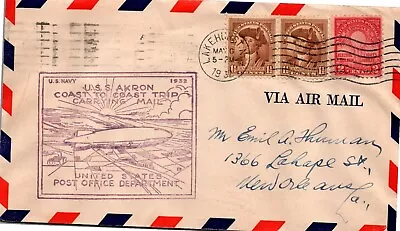 Goldpath: Us Air Mail 1932 U.s.s. Akron Cv494_p10 • $4.25