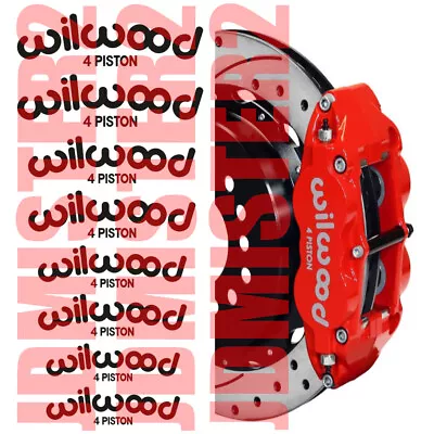 Wilwood 4 Piston Brake Caliper Decal Sticker Hi Temp Vinyl Decal Sticker • $10.99