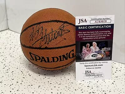 Dikembe Mutumbo Signed Auto Mini Basketball JSA Certified NBA Spalding • $100